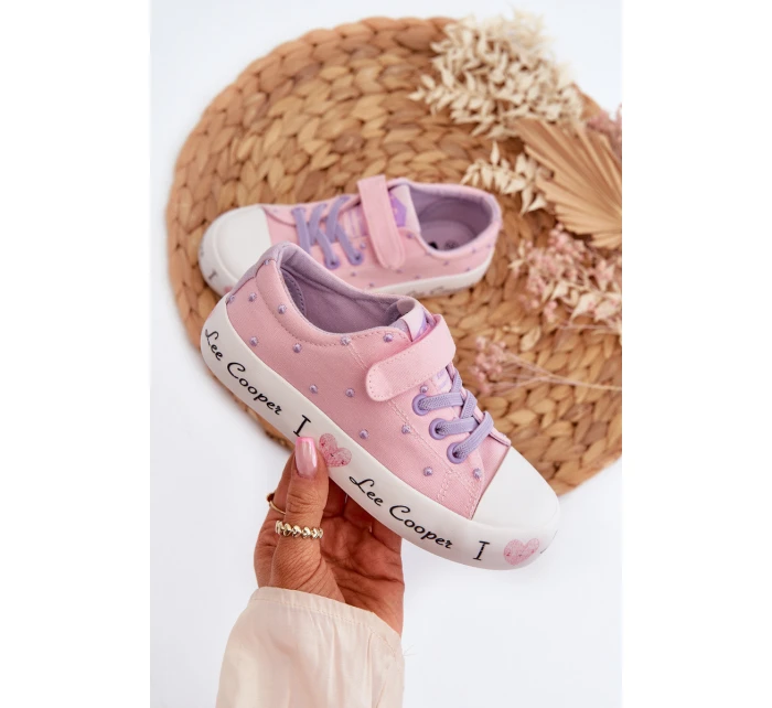 Dětské tenisky model 21654294 Růžové - Lee Cooper