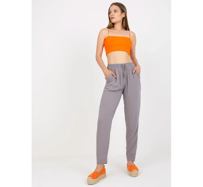 Kalhoty D73761M61869L šedé