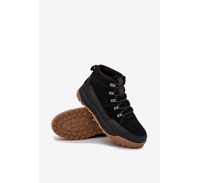 Pánské semišové trekingové boty Big Star – černé Pánské semišové trekingové boty Big Star – černé