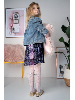 Dívčí vzorované punčochové kalhoty model 18272401 - Knittex