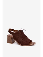 Sandály na podpatku model 228388 Step in style Sandály na podpatku model 228388 Step in style