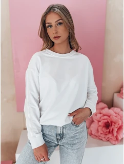 Dámská jednobarevná mikina LUMIVIA bílá FashionStreet BY1372