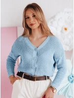 dámský oversize žebrovaný modrý Dstreet model 21986107 - FashionStreet dámský oversize žebrovaný modrý Dstreet model 21986107 - FashionStreet