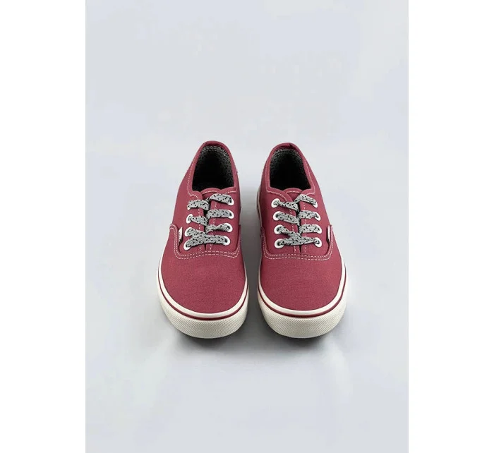 Tmavě růžové dámské šněrovací tenisky (A8879)