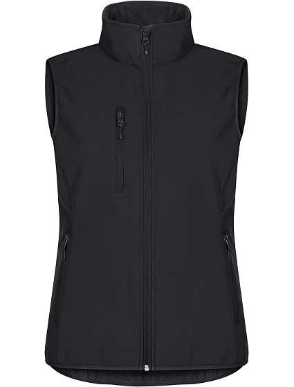 Clique Classic Softshell Vest W Dámská 3-vrstvá softshellová vesta 67.0916 black Clique Classic Softshell Vest W Dámská 3-vrstvá softshellová vesta 67.0916 black