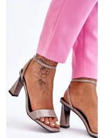 sandály na podpatku model 21609866 - S.Barski sandály na podpatku model 21609866 - S.Barski