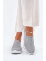 Dámské Textilní Tenisky Šedé model 21689117 - EVENTO