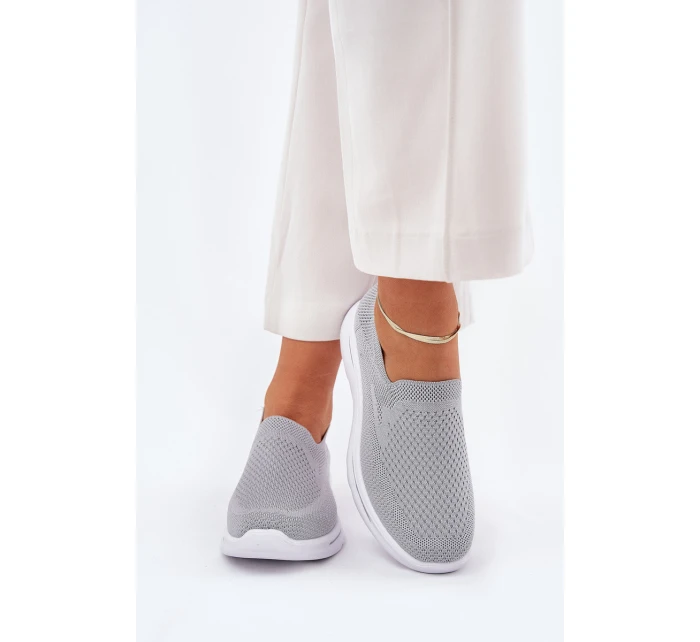 Dámské Textilní Tenisky Šedé model 21689117 - EVENTO