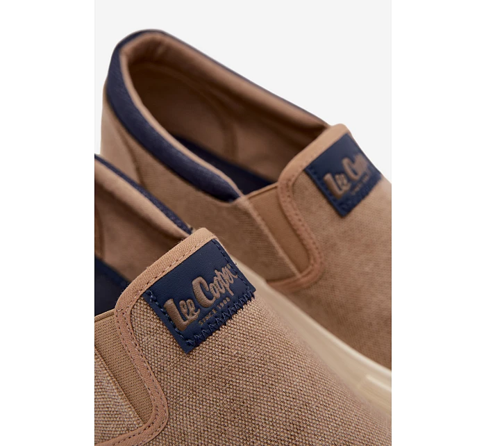 Pánské tenisky Slip On Lee Cooper LCW-26-02-4089 Béžové Pánské tenisky Slip On Lee Cooper LCW-26-02-4089 Béžové