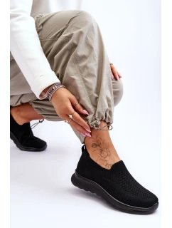 Dámské textilní nazouvací tenisky černé Adiora