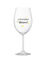 VYCHUTNÁVÁM SI VÁNOCE - čirá sklenice na víno 350 ml