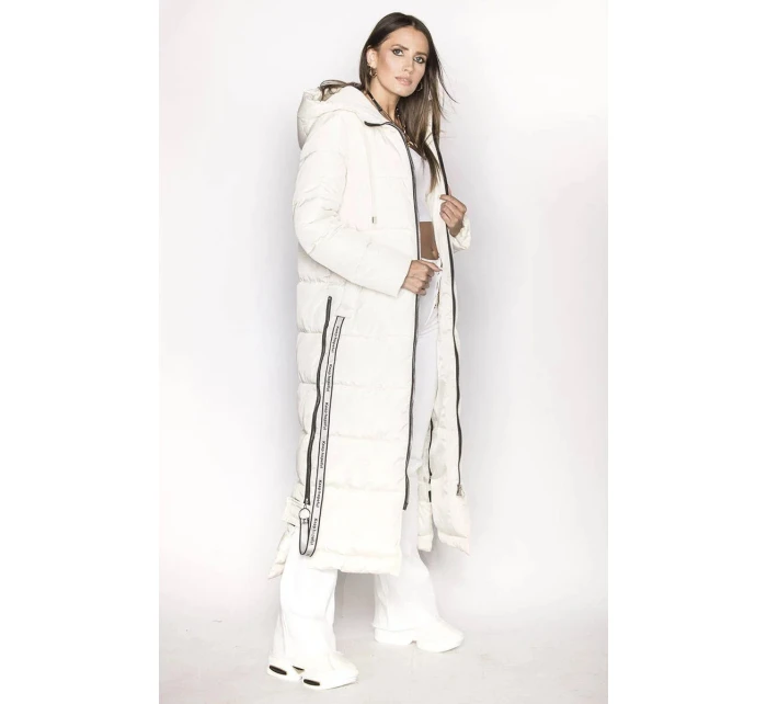 Dámská dlouhá zimní bunda model 21140212 světle béžová Ann Gissy - Good looking
