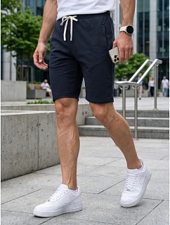 Spodenki męskie dresowe ze granatowe model 22278504 - FashionStreet