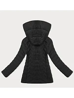 Dámská prošívaná bunda s kapucí J Style černá (16M9238-392)