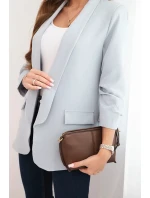 Dámská sako bez zapínání s podšívkou S/M šedá