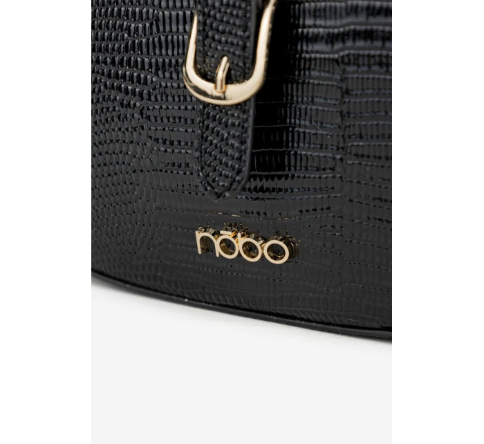 Kabelka Pošťárka s drobným reliéfem NOBO BAG5780-M20 Černá