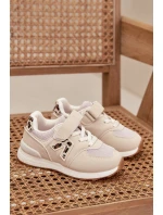 Dětské sportovní tenisky na suchý zip béžové Galisse Dětské sportovní tenisky na suchý zip béžové Galisse