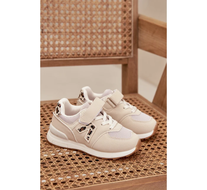 Dětské sportovní tenisky na suchý zip béžové Galisse Dětské sportovní tenisky na suchý zip béžové Galisse