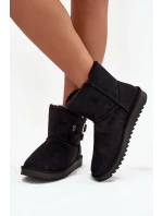 Dámské sněhule Wrangler s přezkou – černé Dámské sněhule Wrangler s přezkou – černé