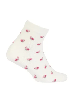 TENKÉ PONOŽKY BARVA 6-11 LET DÍVKY OFF WHITE 27-29