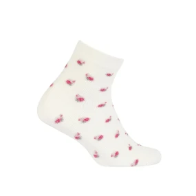 TENKÉ PONOŽKY BARVA 6-11 LET DÍVKY OFF WHITE 27-29