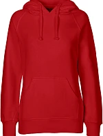 Neutral O 83101 Dámská mikina s kapucí z bio bavlny 77.8311 red