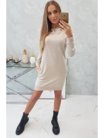 Off White béžové šaty