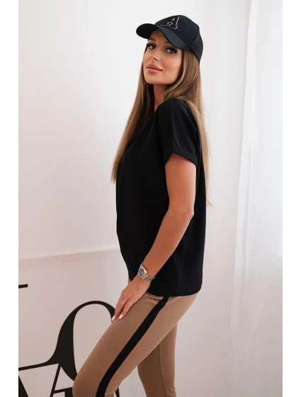 model 21770436 komplet halenka + kalhoty světle růžová - K-Fashion model 21770436 komplet halenka + kalhoty světle růžová - K-Fashion