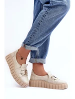 Dámské kožené polobotky na platformě Lewski model 21636641 - Boto