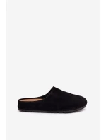 Dámské pantofle z eko semiše černé model 21788013 - Boto Dámské pantofle z eko semiše černé model 21788013 - Boto