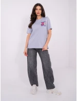 T shirt model 21821417 jasny fioletowy - FPrice