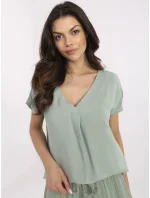 Halenka D73761M11171B pistáciová Halenka D73761M11171B pistáciová