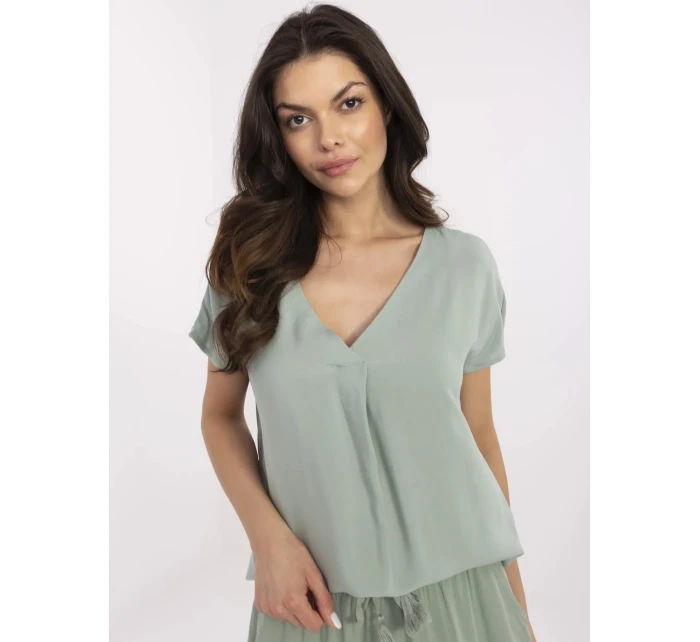 Halenka D73761M11171B pistáciová Halenka D73761M11171B pistáciová