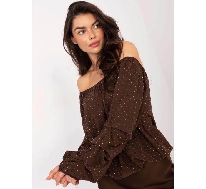 Bluzka MI BZ model 21795584 brązowy - FPrice Bluzka MI BZ model 21795584 brązowy - FPrice