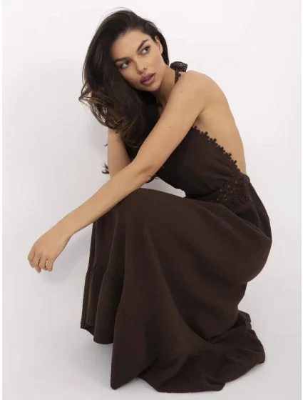 Sukienka MI SK model 21132994 ciemny brązowy - FPrice