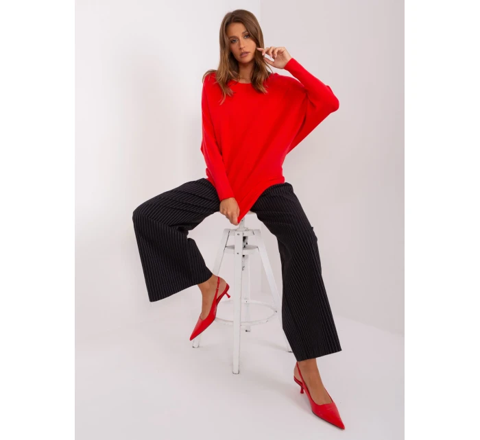 Sweter PM SW PM model 18975353 czerwony - FPrice Sweter PM SW PM model 18975353 czerwony - FPrice