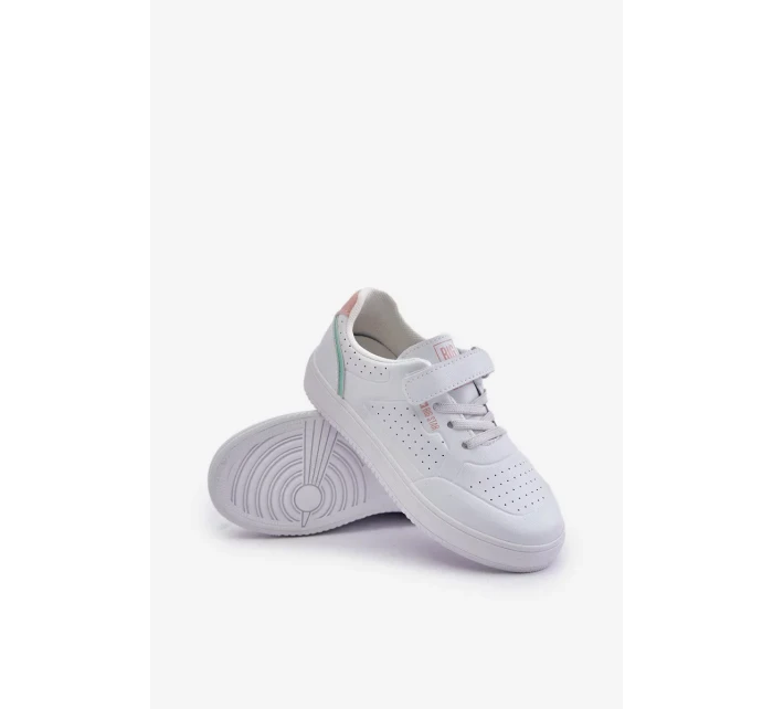 Dětské Tenisky Z Eko Kůže Na Suchý Zip Big Star Bílé