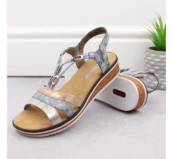 Pohodlné sandály W model 22050656 - Rieker Pohodlné sandály W model 22050656 - Rieker