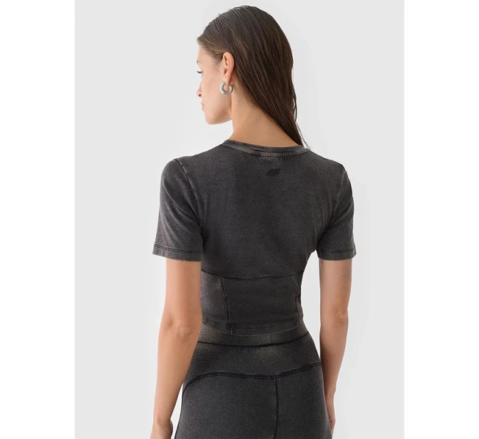 Crop top slim smooth dámský 4F 4FRAW24TTSHF2581-20S