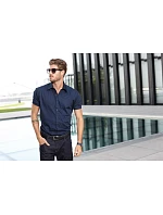 Daiber JN 644 Popelínová business košile s krátkým rukávem 02.0644 navy Daiber JN 644 Popelínová business košile s krátkým rukávem 02.0644 navy