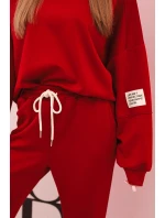 Komplet mikina + kalhoty máslo bordový Komplet mikina + kalhoty máslo bordový