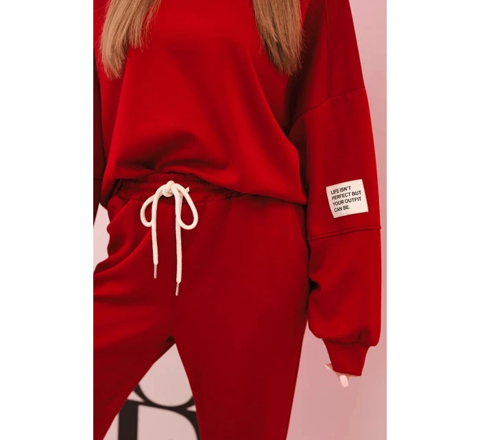 Komplet mikina + kalhoty máslo bordový Komplet mikina + kalhoty máslo bordový