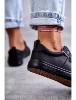 Dámské tenisky Kožené Big Star model 21594380 Černá - Big Star Shoes Dámské tenisky Kožené Big Star model 21594380 Černá - Big Star Shoes