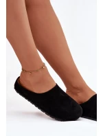 Dámské pantofle z eko semiše černé model 21788013 - Boto Dámské pantofle z eko semiše černé model 21788013 - Boto