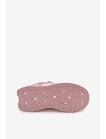 Dětské sportovní boty Big Star TT374151 HI-POLY SYSTEM Béžovo-růžové