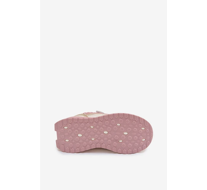 Dětské sportovní boty Big Star TT374151 HI-POLY SYSTEM Béžovo-růžové