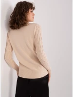 Sweter AT SW  jasny beżowy model 21888811 - FPrice