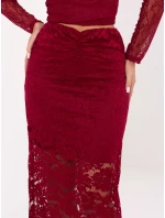 Spódnica MI SD model 21480254 bordowy - FPrice