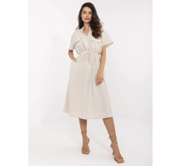 Sukienka MI SK model 21132998 beżowy - FPrice