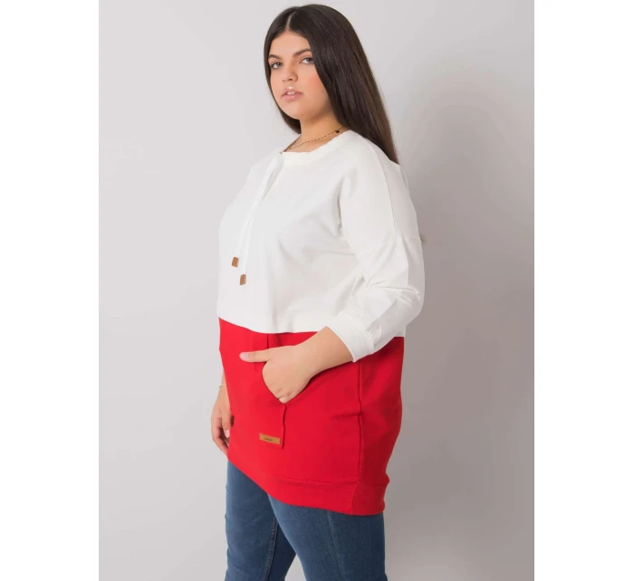 Mikina RV BL 6845.51P bílá a červená Mikina RV BL 6845.51P bílá a červená